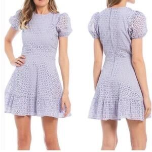 Speechless Lilac Eyelet Summer Vacation Casual Mini Dress Sz XL